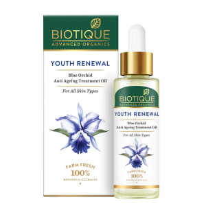 Biotique Youth Renewai Blue Orchid Anti Ageing Treatment Oil ( For All Skin Type )