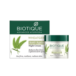 Biotique Wheat Germ Anti Ageing Night Cream ( For Normal To Dry Skin )
